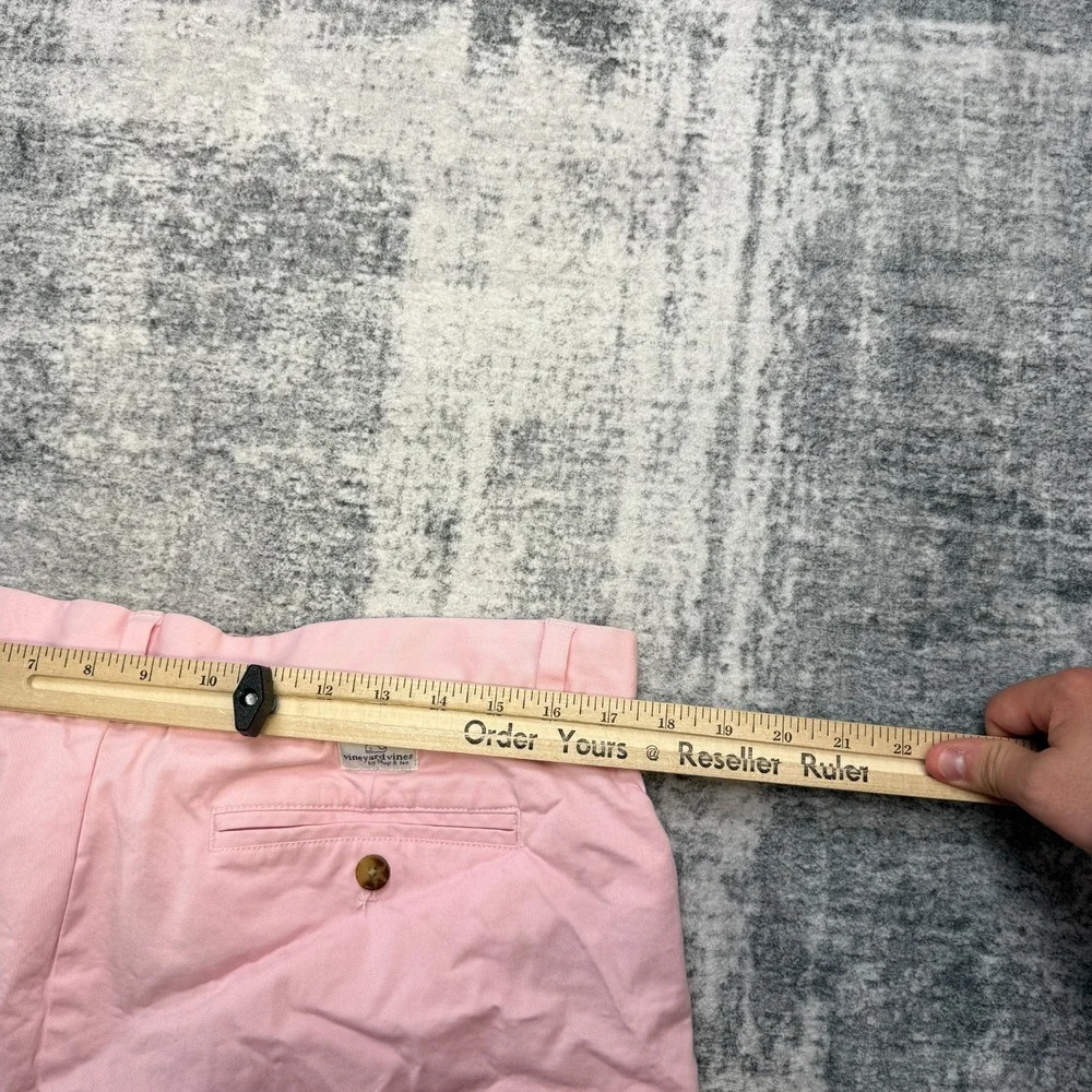 Vineyard Vines Shorts Mens 36 Pink Breaker Chino Cotton Stretch Preppy Beach 6